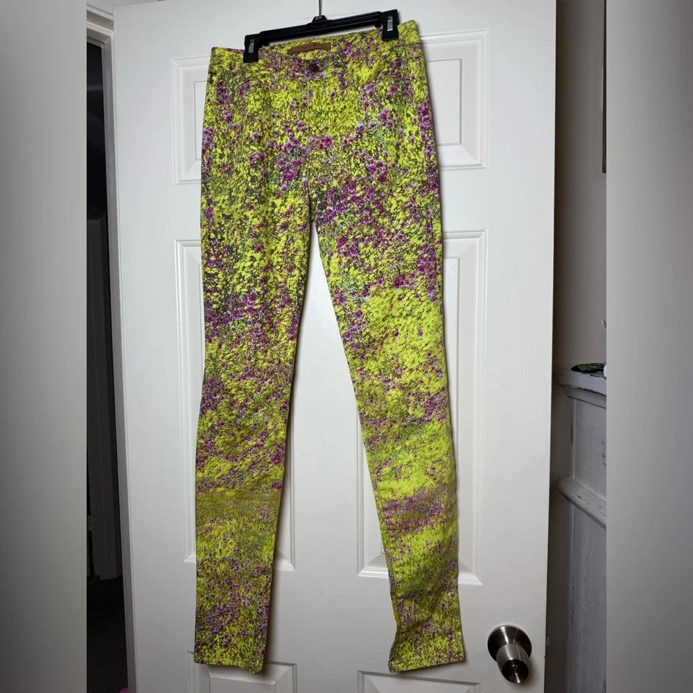 Joe's 'The Skinny' Neon Floral Stretch Denim Jeans